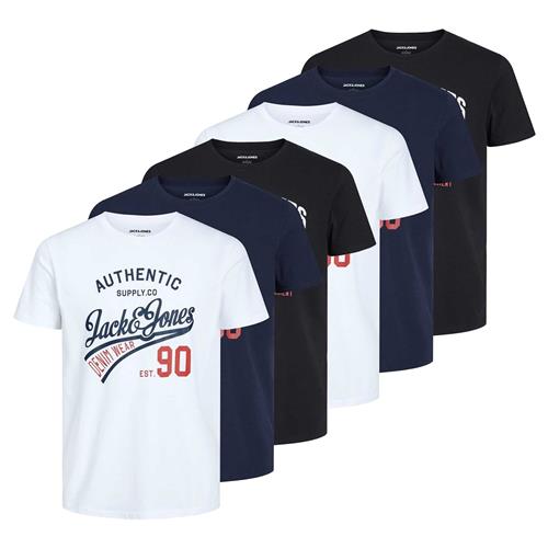 JACK & JONES Bluser & t-shirts  marin / sort / hvid