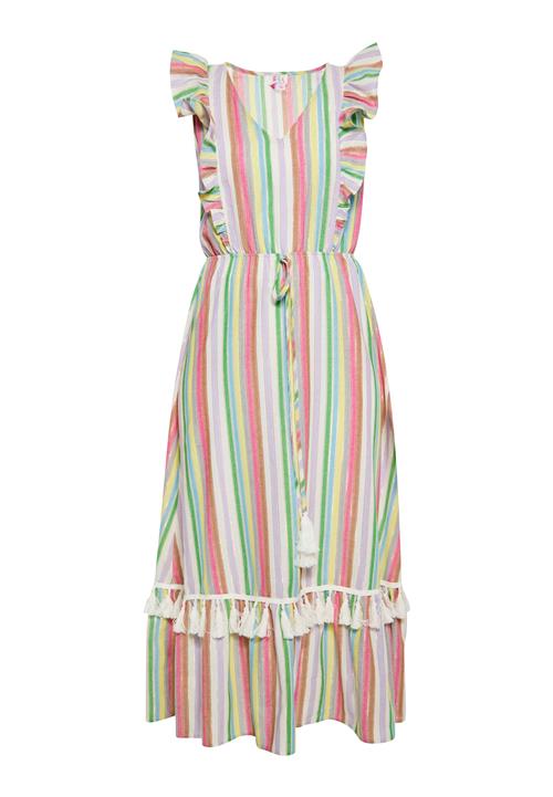 IZIA Sommerkjole  cognac / gul / lavendel / lys pink