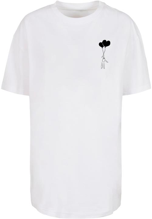 Merchcode Shirts 'Love In The Air'  sort / hvid