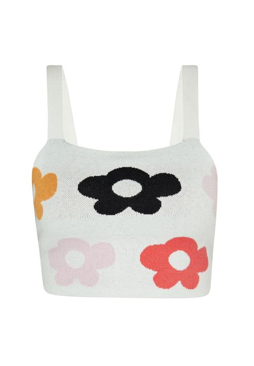 swirly Overdel  blandingsfarvet / hvid