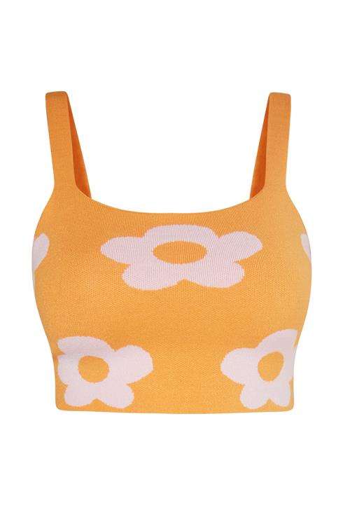 swirly Overdel  orange / hvid