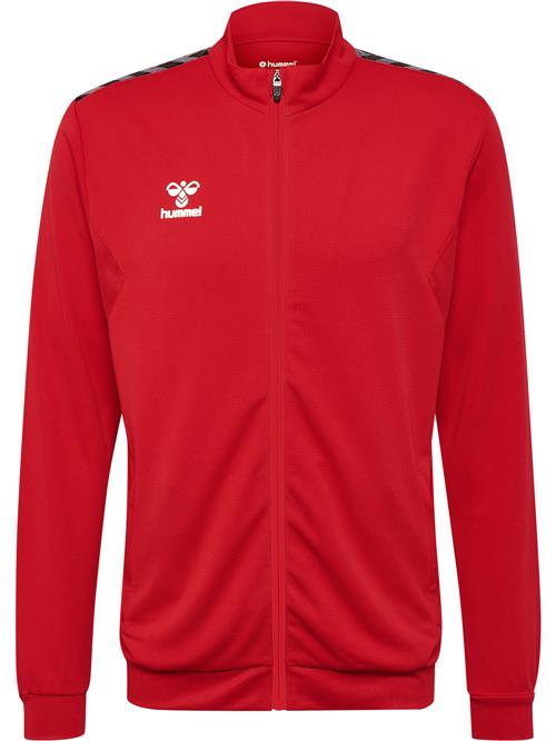 Hummel Sportssweatjakke 'Authentic'  grå / cranberry / sort / hvid