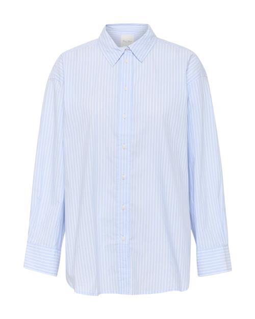 Part Two Bluse 'SavannaPW'  himmelblå / hvid