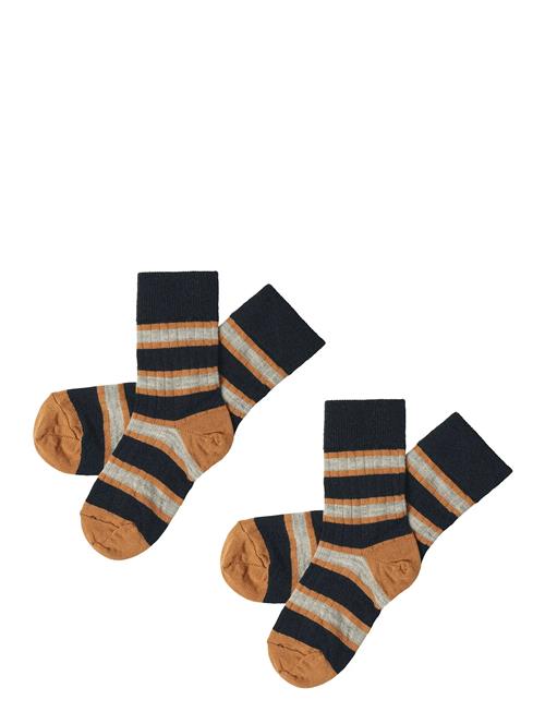 FUB | 2-Pack Two-Tone Stripe Socks | 22/24