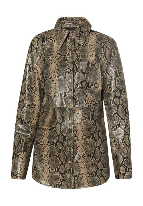 faina Bluse  beige / brun / sort