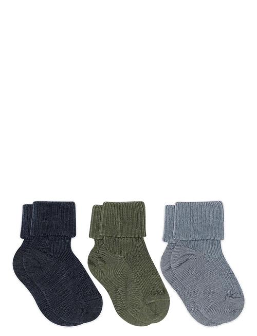 mp Denmark | Wool Rib Baby Socks - 3-Pack | 19/21