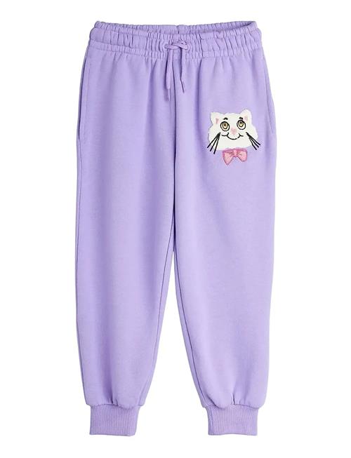 Mini Rodini | Cat With Bowtie Chenille Sweatpants | 104/110
