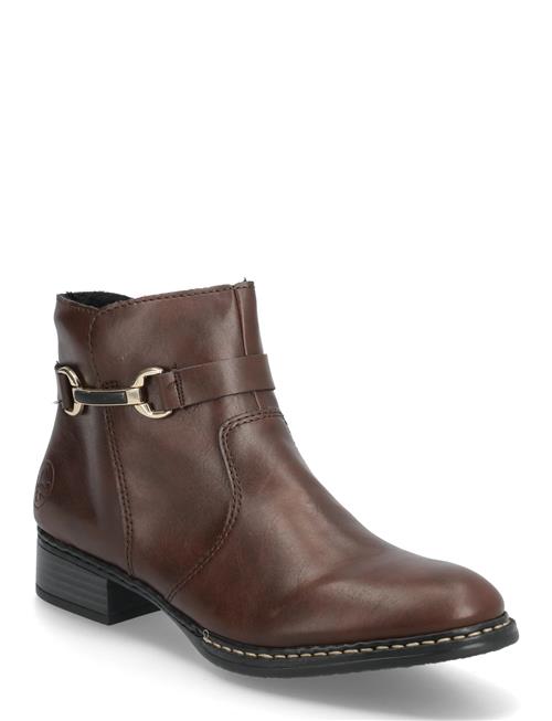 Rieker | Rieker Ladies Mid Height Boots 73487-25 Brown | 38