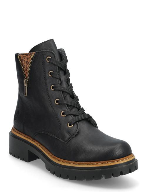 Rieker | Rieker Ladies Mid Height Boots 72617-00 Black | 39