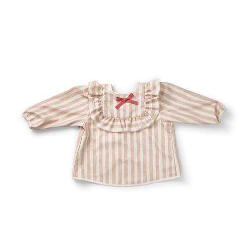 Elodie Langærmet Hagesmæk Til Baby Candy Stripes  Candy Stripes-One Size  Rød  One Size  unisex