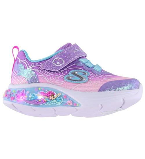 Skechers Sko m. Lys - My Dreamers Lil Mermaide - Lavender/Multi