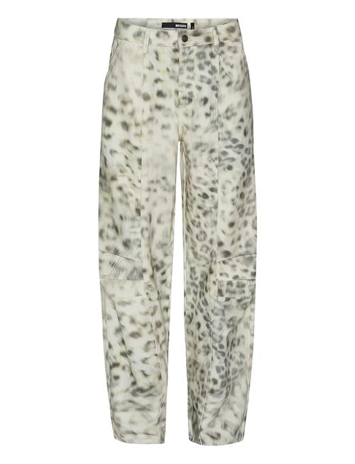 ROTATE Birger Christensen | Printed Denim Cargo Pants | 34