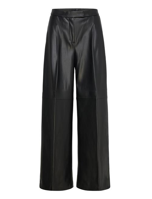 Mango | Wide-Leg Faux-Leather Trousers | 42