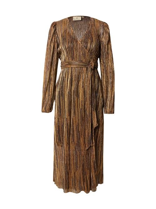 Peppercorn Kjole 'Renee'  mørkebrun / guld