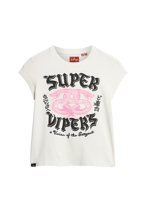 Superdry & Co Shirts  ecru / lys pink / sort