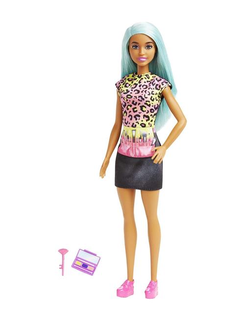 Barbie | Makeup Artist Doll With Teal Hair And Career-Themed Accessories Like Palette And Brush | ONE SIZE