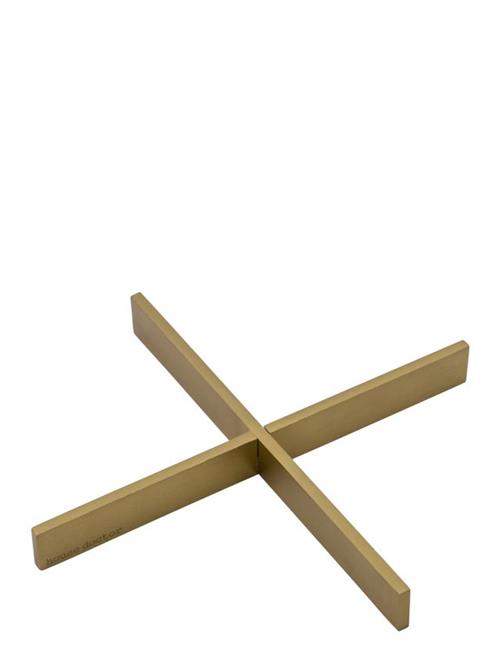 house doctor | Trivet, Hdcros, Brushed Brass | 19X19X2CM