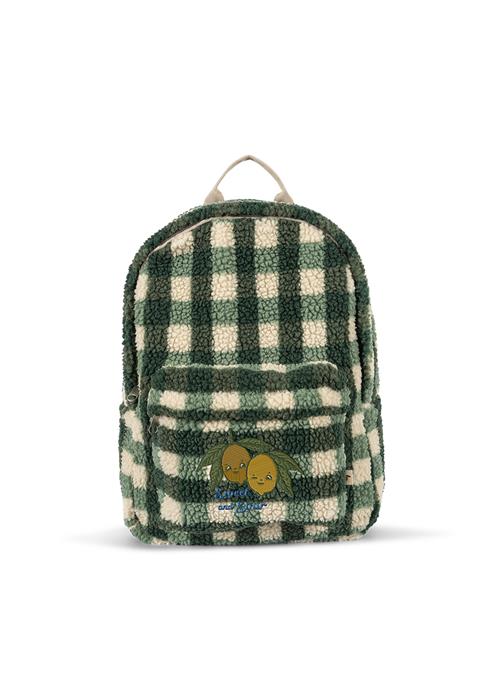 Konges Sløjd Jody Teddy-rygsæk Green Check  Green Check One Size  Grøn  One Size  mand