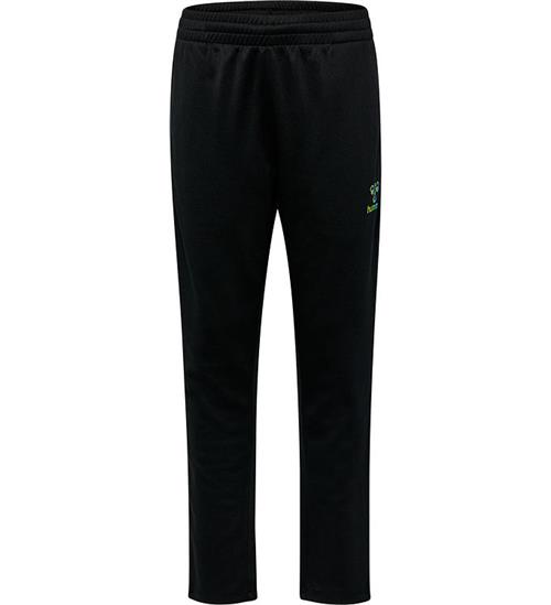 Hummel Træningsbukser - hmlShimmer - Black/Limeade