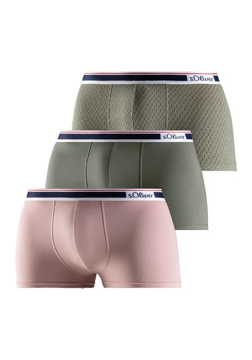 s.Oliver Boksershorts  navy / oliven / gammelrosa / hvid
