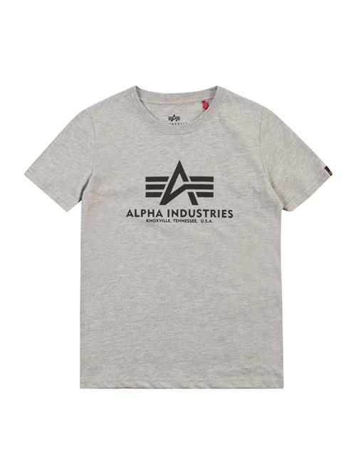 ALPHA INDUSTRIES Shirts  grå-meleret / sort