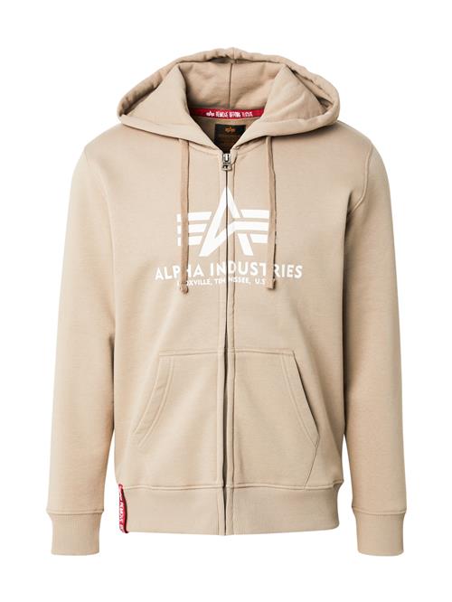 ALPHA INDUSTRIES Sweatshirt  sand / hvid