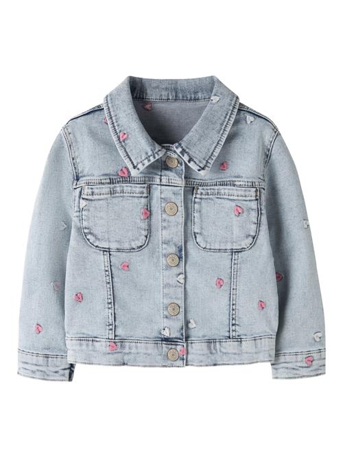 NAME IT Denim Jakke Felisa Light Blue Bleached Denim