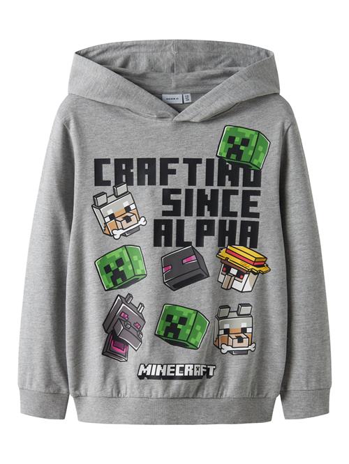 NAME IT Sweatshirt Jet Minecraft Grey Melange