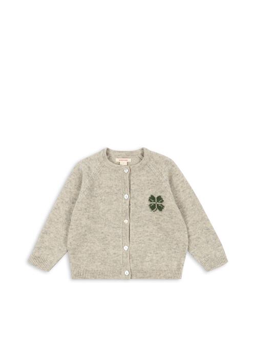 Konges Sløjd Billi Strikket Cardigan Off White Melange  Off White Melange 18 months  Grå  18 måneder  unisex