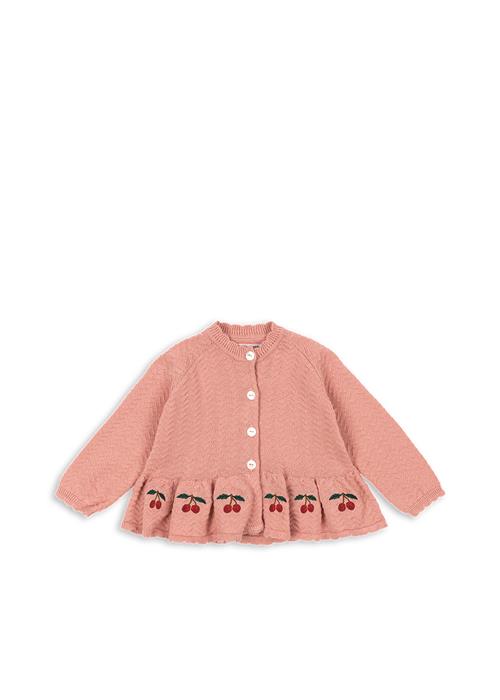 Konges Sløjd GOTS Cypres Cardigan Rosette  Rosette 7-8 Y  Lyserød  7-8 år  kvinde