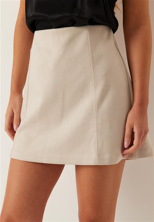 BUBBLEROOM Faux Suede Mini Skirt