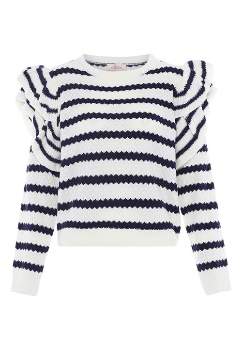 aleva Pullover  marin / uldhvid