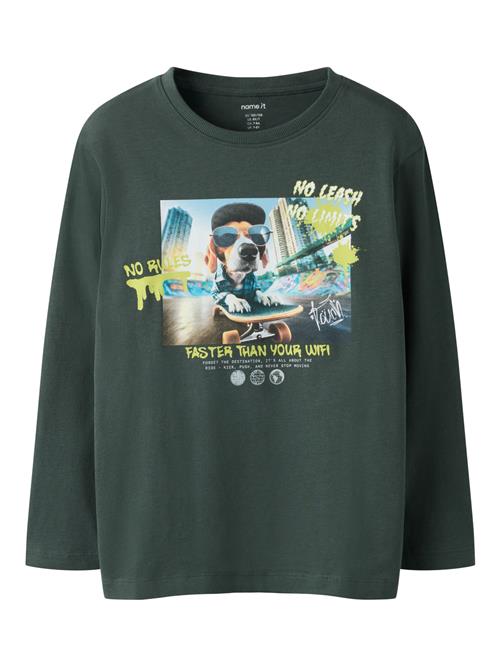 NAME IT Langærmet Bluse Voto Urban Chic Skater Dog