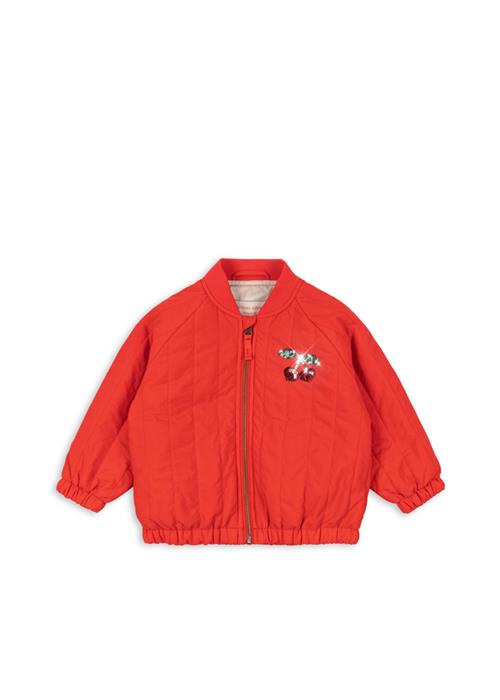 Konges Sløjd Juno Bomberjakke Med Pailletter Fiery Red  Fiery Red 4 Y  Rød  4 år  kvinde