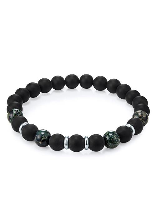 True Rebels Armbånd  smaragd / sort / sølv