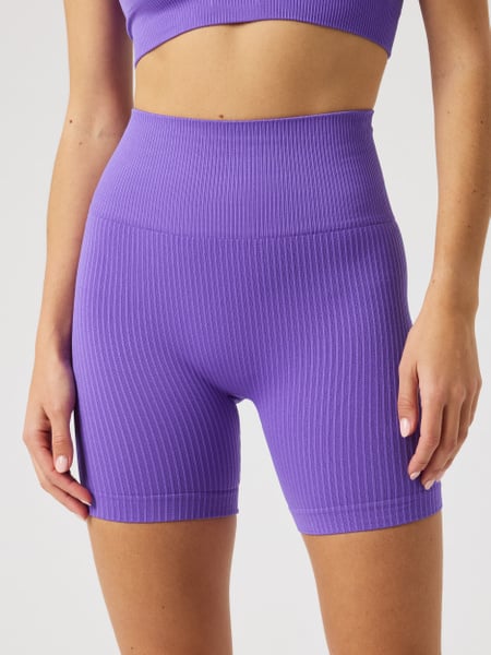 Björn Borg Studio Seamless Ribbed Shorts Lilla, M