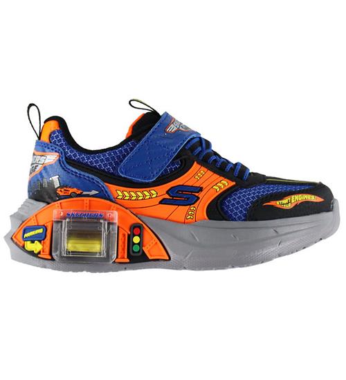 Skechers Sko - Garage - Blk/Blu/Orange