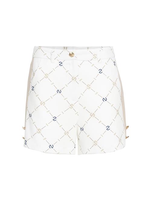 Influencer Bukser  mørkebeige / petroleum / hvid