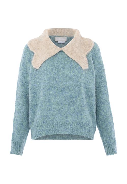 Jalene Pullover 'Preppy'  beige-meleret / blå / grøn