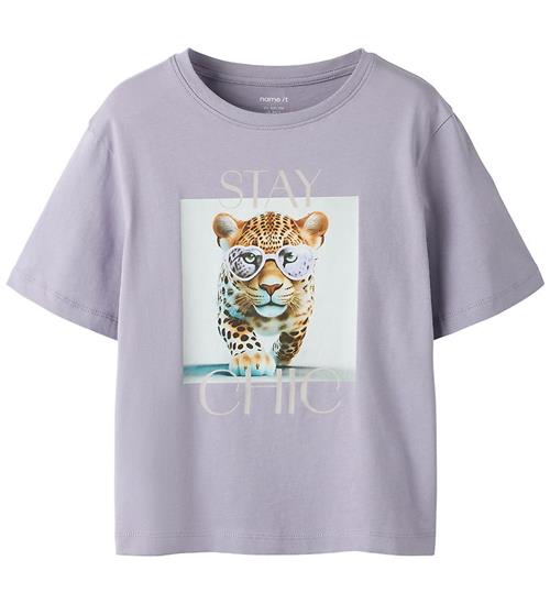 Name It T-shirt - NkfVotea - Lavender Gray/Stay Chic