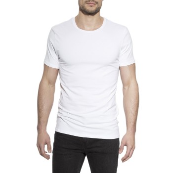 Bread & Boxers Bread and Boxers Crew Necks 2P Hvid økologisk bomuld X-Small Herre