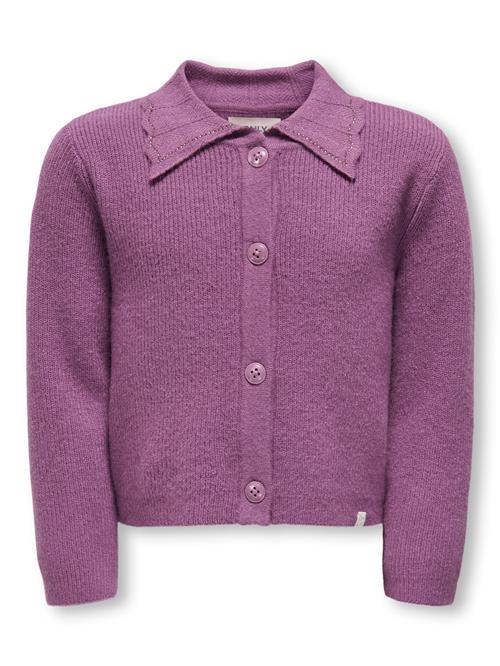 ONLY KIDS Krave Cardigan Kayakatia Argyle Purple Pearls