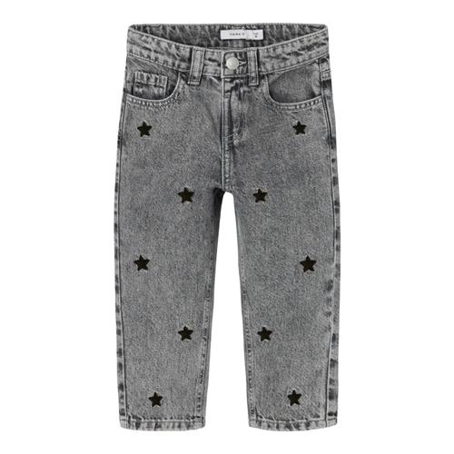 NAME IT Mom Jeans Bella Medium Grey Denim Stars