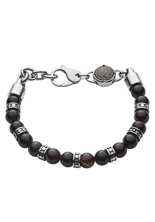 DIESEL Armbånd  sort / sølv