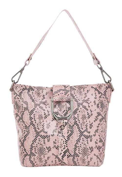 faina Skuldertaske  lyserød / sort
