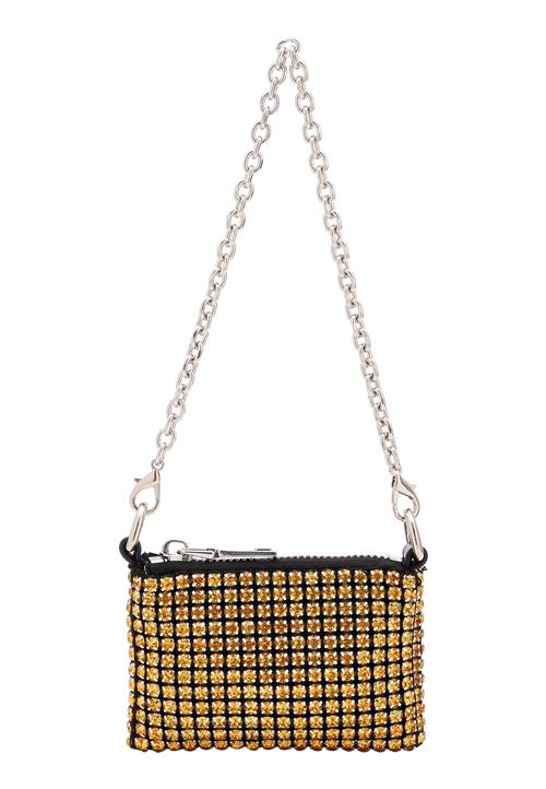 faina Skuldertaske  guld / sort / sølv
