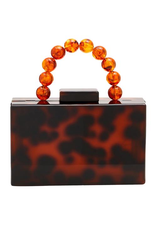 FELIPA Håndtaske  rustbrun / mørkebrun / guld