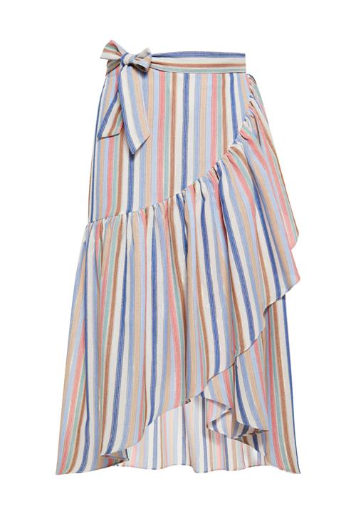 IZIA Nederdel  blå / lyseblå / brun / offwhite