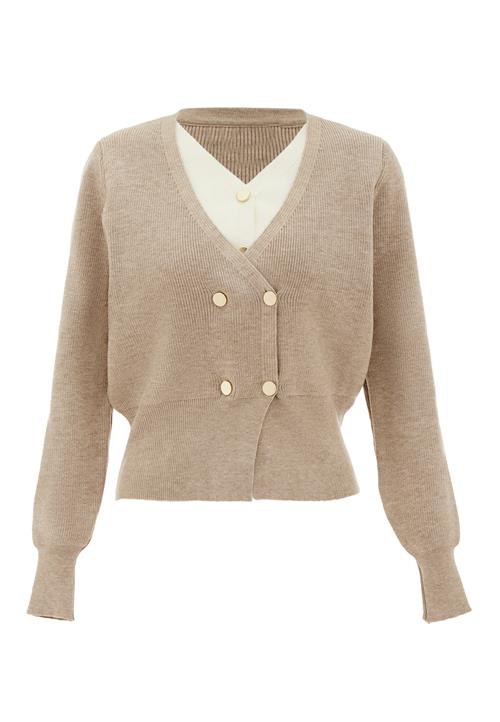 NAEMI Pullover  beige / hvid