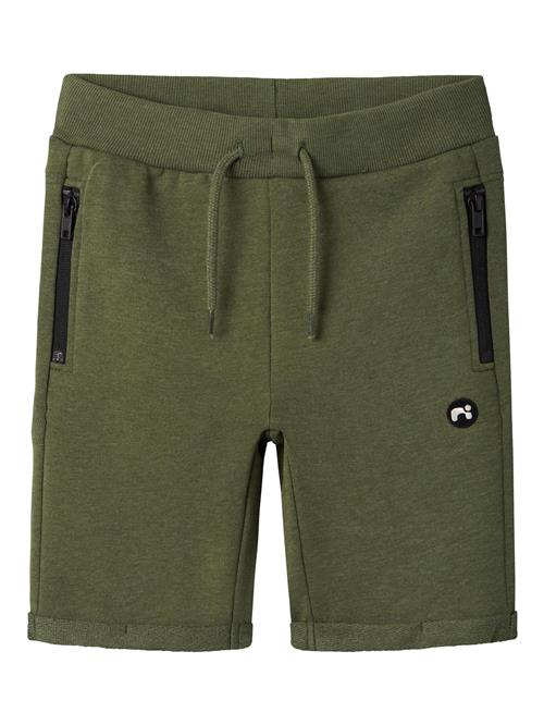 NAME IT Bukser 'NKMVimo'  mørkegrøn / sort / hvid